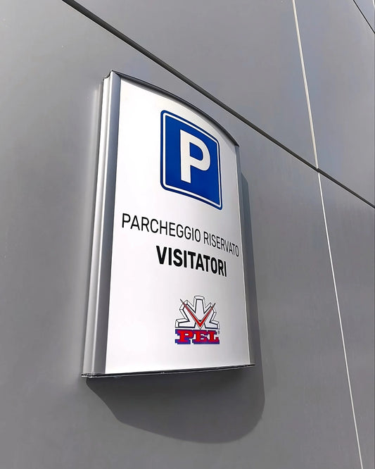 TARGA DA PARETE IN ALLUMINIO – Personalizzabile con logo e testo