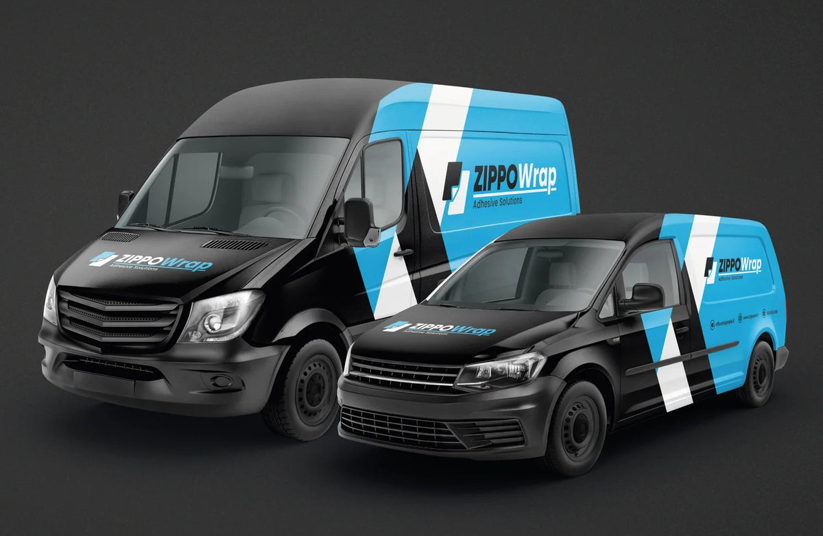 Fleet of business vans and cars customized by ZIPPOWRAP in Brescia