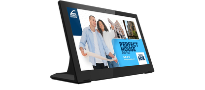 Desktop signage touch a L 15,6″ Full HD ZIPPODIGITAL: esempio d’uso ELC, comunicazione promozionale