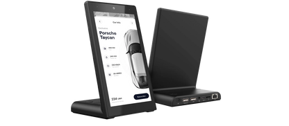 Desktop signage touch a L 8″ verticale ZIPPODIGITAL: esempio d’uso ELC, informazioni e prenotazioni