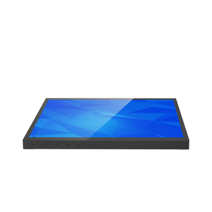 Desktop signage touch inclinato 15,6″ Full HD ZIPPODIGITAL: vista frontale inclinata