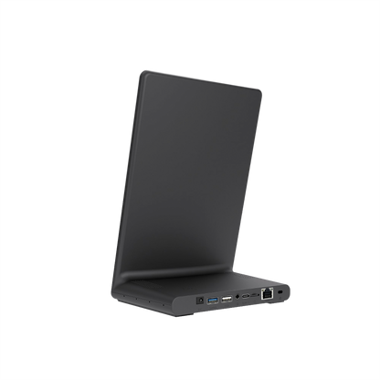 Desktop signage touch a L 10,95″ verticale ZIPPODIGITAL: vista posteriore destra