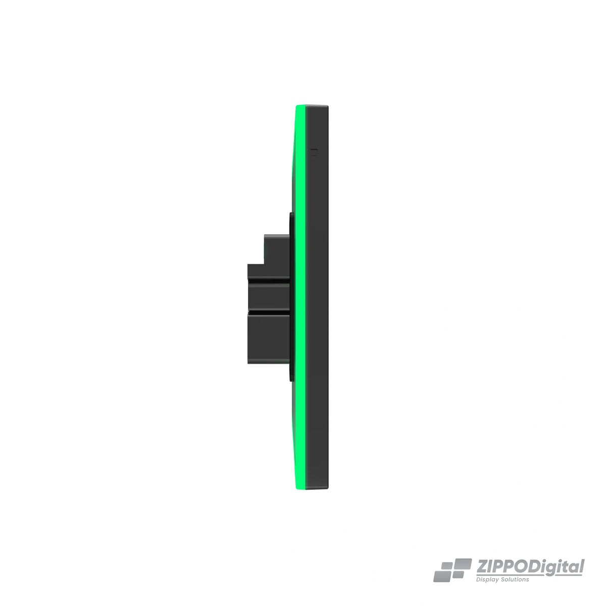 ZIPPODIGITAL pannello domotico touch 10,1″: profilo laterale, pannello domotico touch da parete con luce RGB