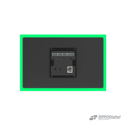 ZIPPODIGITAL pannello domotico touch 10,1″: retro connessioni, pannello domotico touch da parete con luce RGB