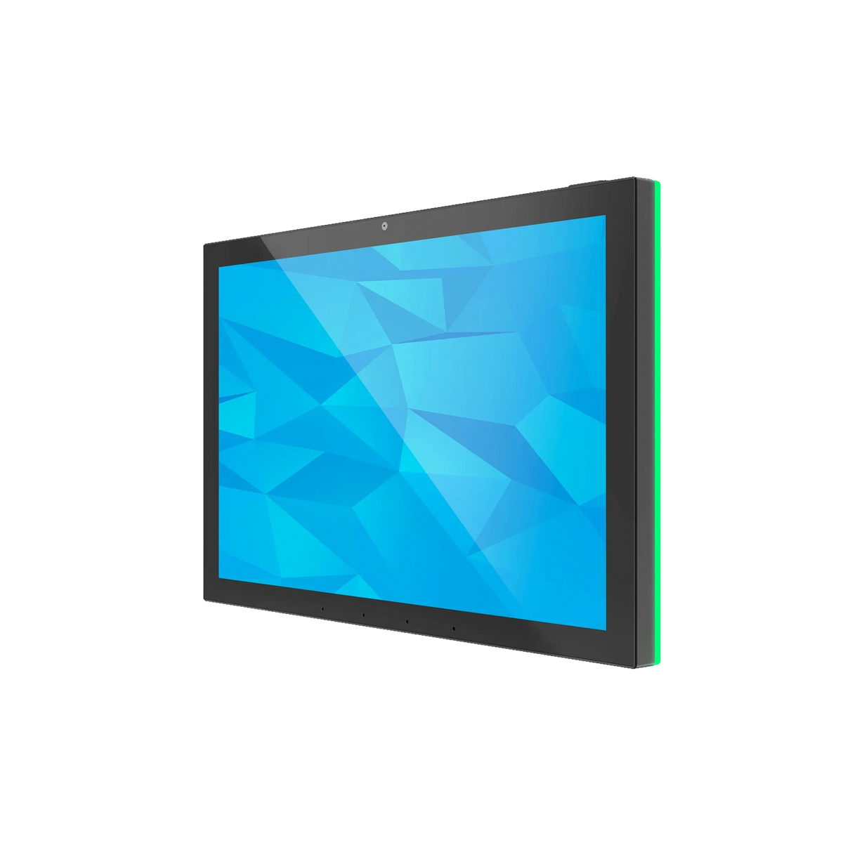 ZIPPODIGITAL pannello domotico touch 10,1″: vista obliqua destra, pannello domotico touch da parete con luce RGB