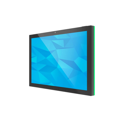 ZIPPODIGITAL pannello domotico touch 10,1″: vista obliqua destra, pannello domotico touch da parete con luce RGB