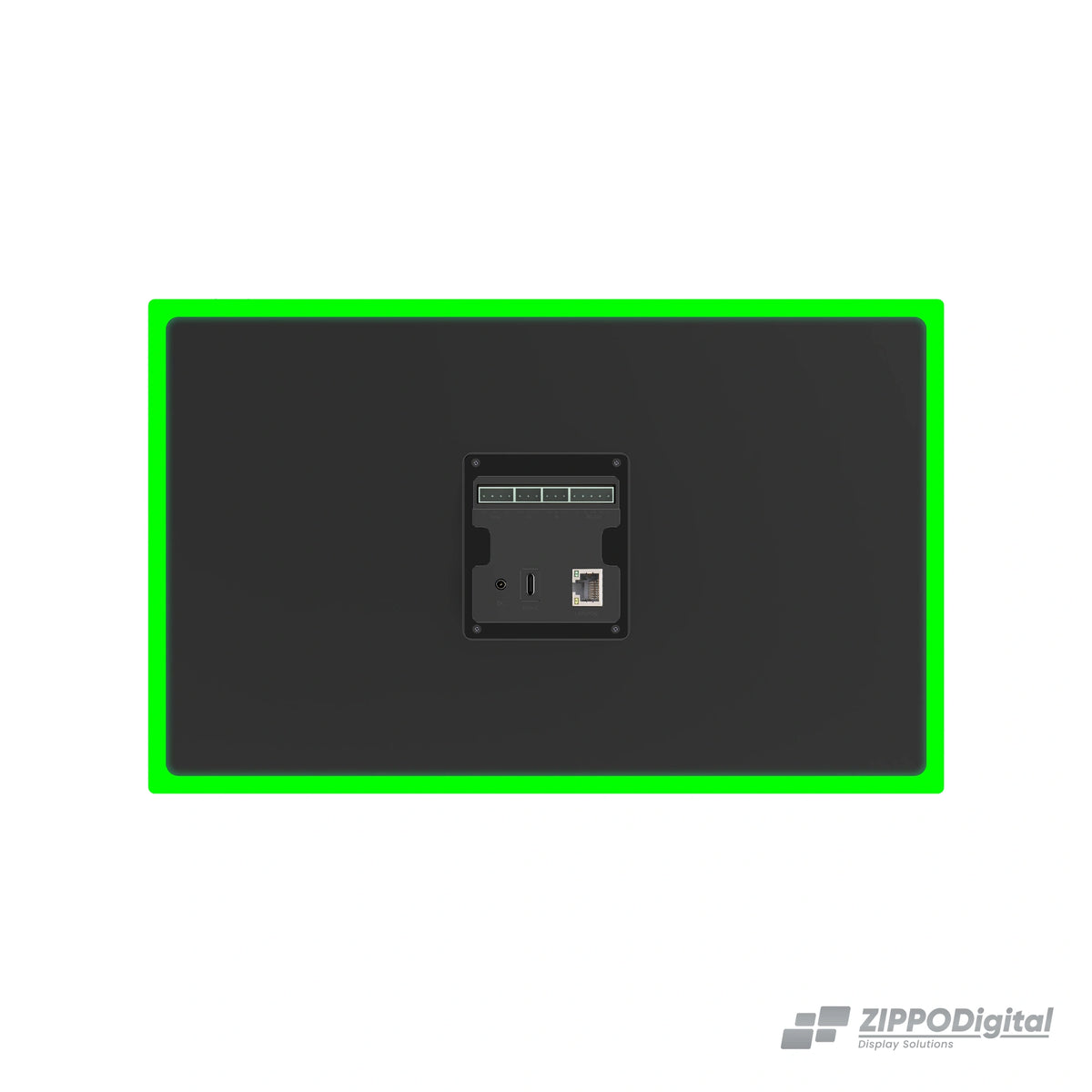 ZIPPODIGITAL pannello domotico touch 15,6″: retro connessioni, pannello domotico touch da parete con luce RGB