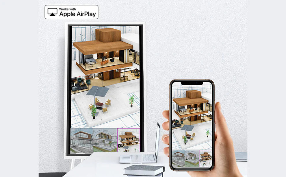 Lavagna Samsung FLIP Pro: condivisione dello schermo con Apple AirPlay