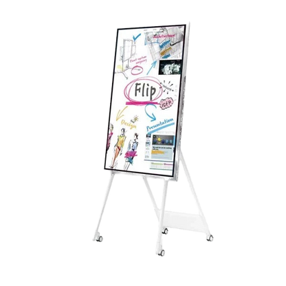 Lavagna Multimediale FLIP Pro - Completa di Carrello: lavagna e carrello in verticale