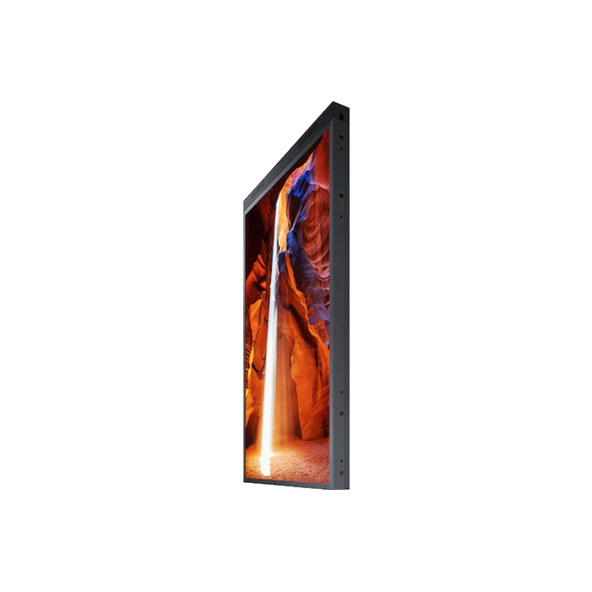 Monitor da Vetrina Bifacciale 55”OMN-DS: vista di profilo
