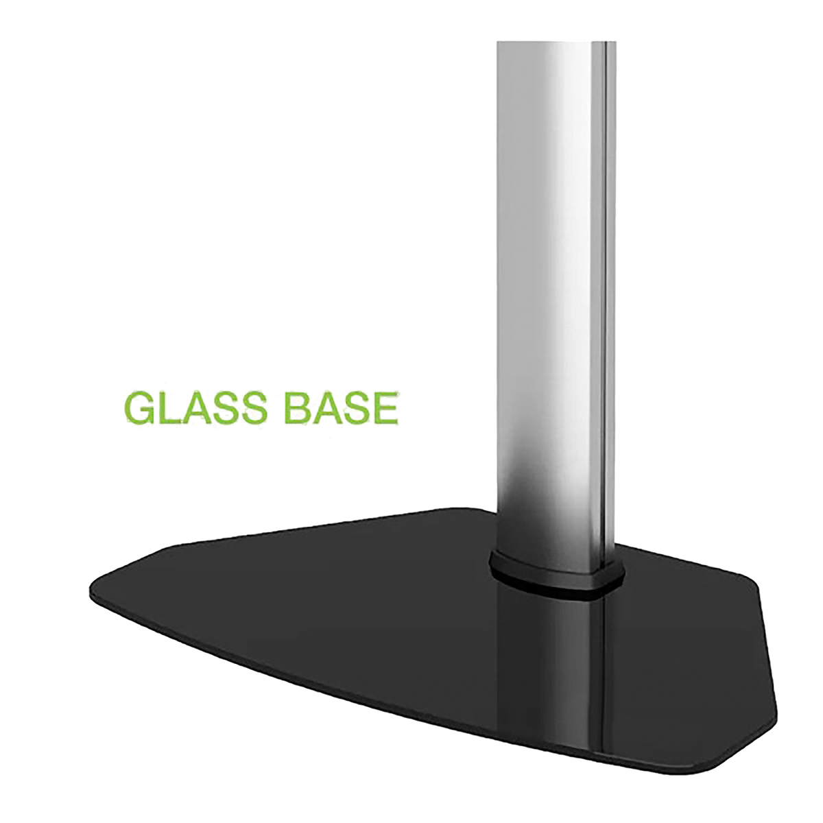 Supporto da Pavimento da 32" a 65": dettaglio base in vetro