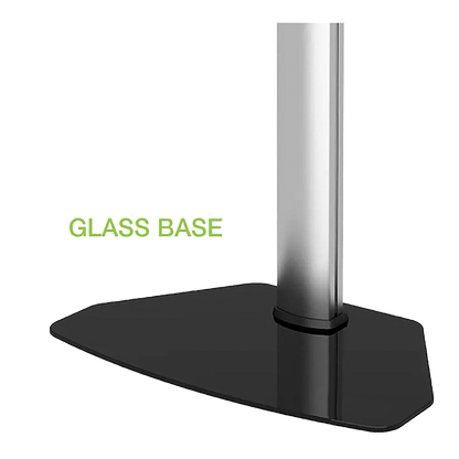Supporto da Pavimento da 32" a 65": dettaglio base in vetro