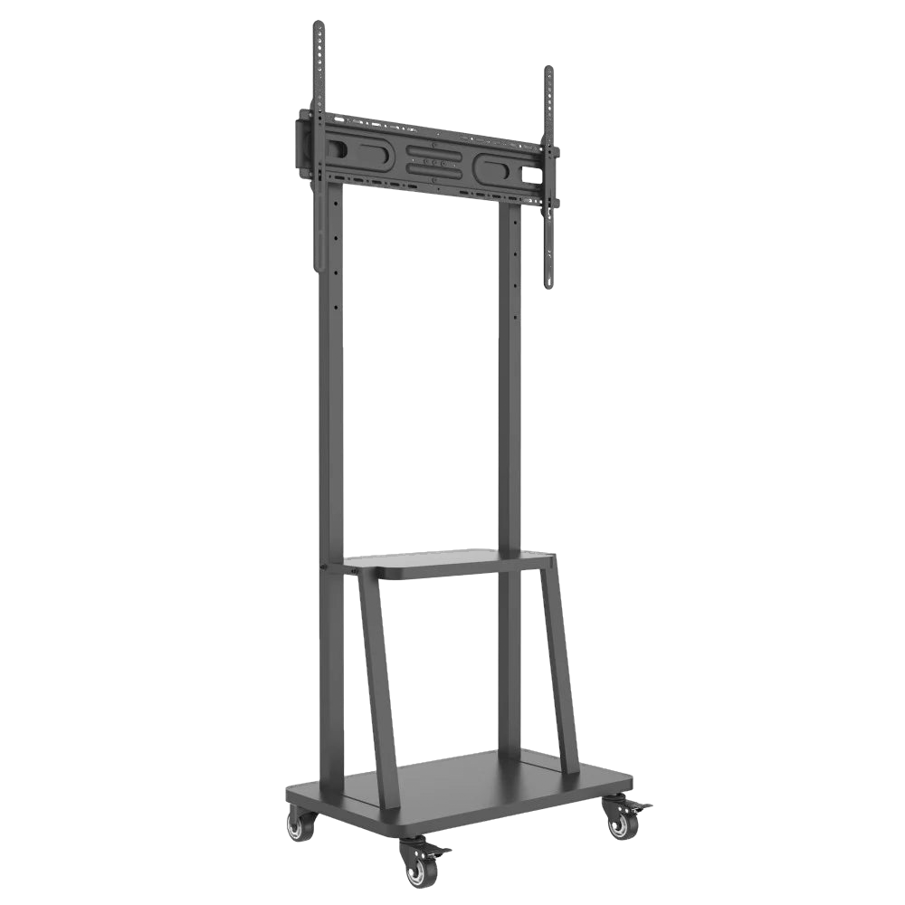 Supporto a Pavimento con Mensola per TV LCD/LED/Plasma 32-70": carrello con mensola