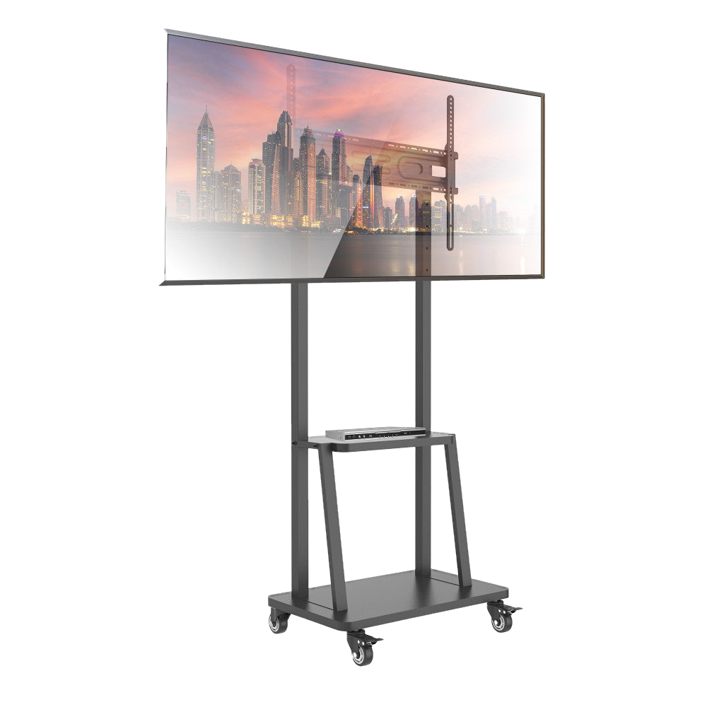 Supporto a Pavimento con Mensola per TV LCD/LED/Plasma 32-70": carrello con monitor