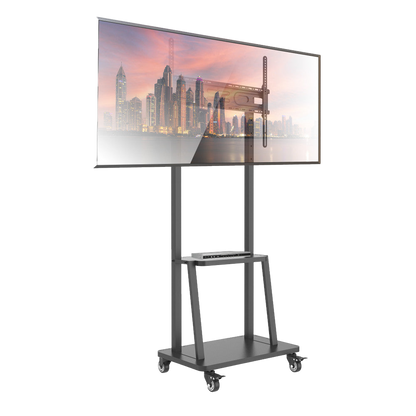 Supporto a Pavimento con Mensola per TV LCD/LED/Plasma 32-70": carrello con monitor