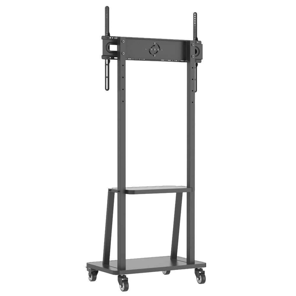 Supporto a Pavimento con Mensola per TV LCD/LED/Plasma 32-70": vista frontale del carrello