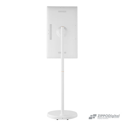 ZIPPODIGITAL TV touch su ruote 32 4k: posteriore verticale, schermo touch portatile su ruote