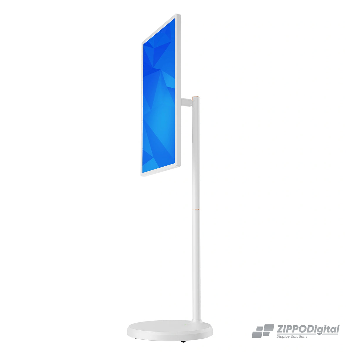 ZIPPODIGITAL TV touch su ruote 32 4k: profilo laterale, schermo touch portatile su ruote