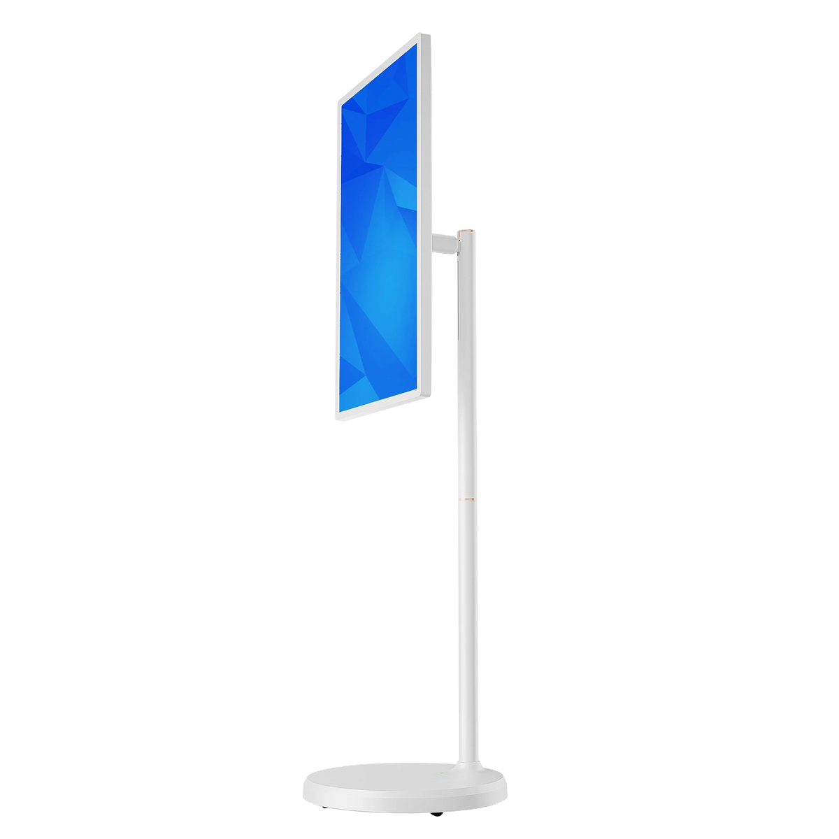 ZIPPODIGITAL TV touch su ruote 32″ 4K: profilo laterale, schermo touch portatile su ruote