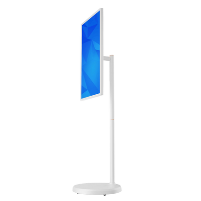 ZIPPODIGITAL TV touch su ruote 32″ 4K: profilo laterale, schermo touch portatile su ruote