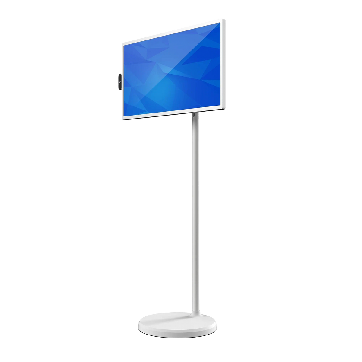 ZIPPODIGITAL TV touch su ruote 32″ Full HD: tre quarti destra, schermo touch portatile su ruote